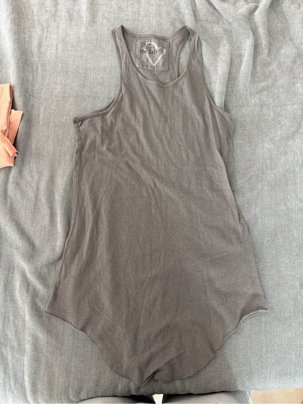 Frank & Eileen gray cotton tank top Tee Lab tank top sz S racerback top